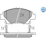 Bremsbelagsatz Honda P. Insight 09-/Jazz 08- Mit Sensor 025 249 7915/W Bremsbelagsatz Honda P. Insight 09-/Jazz 08- Mit Sensor 025 249 7915/W