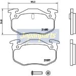 Japanparts Bremsbeläge PP-0701AF Japanparts Bremsbeläge PP-0701AF
