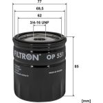 FILTRON Ölfilter OP 551 FILTRON Ölfilter OP 551