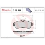 BREMBO Bremsklötze VA P 56 022 BREMBO Bremsklötze VA P 56 022