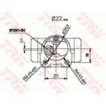 TRW Radbremszylinder BWH113 TRW Radbremszylinder BWH113