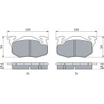 Bosch Bremsbelagsatz 0 986 460 983 Bosch Bremsbelagsatz 0 986 460 983