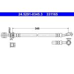 ATE Bremsschlauch 24.5291-0345.3 ATE Bremsschlauch 24.5291-0345.3
