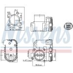 NISSENS Drosselklappenstutzen 955191 NISSENS Drosselklappenstutzen 955191