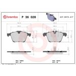 BREMBO Bremsklötze VA P 36 028 BREMBO Bremsklötze VA P 36 028