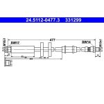 Bremsschlauch 24.5112-0477.3 Bremsschlauch 24.5112-0477.3