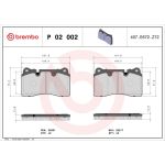 BREMBO Bremsklötze VA P 02 002 BREMBO Bremsklötze VA P 02 002