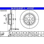 Bremsscheibe Opel T. Signum/Vectra 02 24.0112-0157.1 Bremsscheibe Opel T. Signum/Vectra 02 24.0112-0157.1