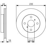Bosch Bremsscheibe 0 986 479 S46