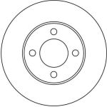 TRW Bremsscheibe VW A80/100 DF1521 TRW Bremsscheibe VW A80/100 DF1521