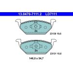 Bremsbelagsatz Skoda P. Citigo/Fabia/Octavia/Rapid/Roomster 99- Keramik 13.0470-7111.2 Bremsbelagsatz Skoda P. Citigo/Fabia/Octavia/Rapid/Roomster 99- Keramik 13.0470-7111.2