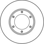 TRW Bremsscheibe Nissan Patrol 2.8-4.2 79-97 DF1967 TRW Bremsscheibe Nissan Patrol 2.8-4.2 79-97 DF1967