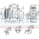 Nissens Klimakompressor LKW 890023 Nissens Klimakompressor LKW 890023