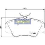 Japanparts Bremsbeläge PA-0409AF Japanparts Bremsbeläge PA-0409AF