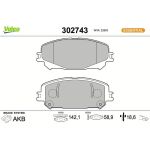 Valeo Bremsbelagsatz 302743 Valeo Bremsbelagsatz 302743