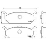 BREMBO Bremsbelagsatz, Scheibenbremse P 79 003 BREMBO Bremsbelagsatz, Scheibenbremse P 79 003