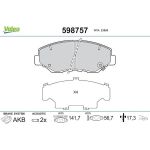 Valeo Bremsbelagsatz 598757 Valeo Bremsbelagsatz 598757