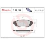 BREMBO Bremsklötze HA P 83 160 BREMBO Bremsklötze HA P 83 160