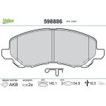 Valeo Bremsbelagsatz 598886 Valeo Bremsbelagsatz 598886