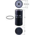 KC 200 MAHLE Kraftstofffilter KC 200, Anschraubfilter, Höhe 217,5 mm – u. a. für Mercedes-Benz Actros Mp2 / Mp3, Atego – OE Nummer 0004770103 - l KC 200 MAHLE Kraftstofffilter KC 200, Anschraubfilter, Höhe 217,5 mm – u. a. für Mercedes-Benz Actros Mp2 / Mp3, Atego – OE Nummer 0004770103 - l
