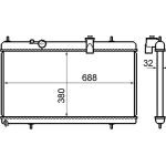 Kühler, Motorkühlung CR 801 000S Kühler, Motorkühlung CR 801 000S