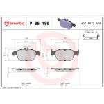 BREMBO Bremsklötze HA P 85 189 BREMBO Bremsklötze HA P 85 189