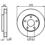 Bremsscheibe VA 0 986 478 486 Bremsscheibe VA 0 986 478 486