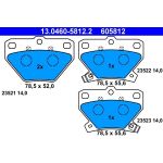 Bremsbelagsatz Toyota T. Corolla/Yaris 1,0-1,8/1,4-2,0 D-4D 99-05 13.0460-5812.2 Bremsbelagsatz Toyota T. Corolla/Yaris 1,0-1,8/1,4-2,0 D-4D 99-05 13.0460-5812.2
