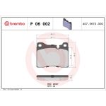 BREMBO Bremsklötze VA P 06 002 BREMBO Bremsklötze VA P 06 002