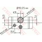 TRW Radbremszylinder BWD291 TRW Radbremszylinder BWD291