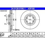 Bremsscheibe Nissan P.Pathfinder/Pick Up 4Wd 97-05 24.0128-0166.1 Bremsscheibe Nissan P.Pathfinder/Pick Up 4Wd 97-05 24.0128-0166.1