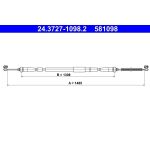 ATE Handbremsseil Seilzug Festellbremse 24.3727-1098.2 ATE Handbremsseil Seilzug Festellbremse 24.3727-1098.2