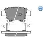 Bremsbelagsatz Toyota T. Avensis 03- Mit Sensor 025 236 2016/W Bremsbelagsatz Toyota T. Avensis 03- Mit Sensor 025 236 2016/W