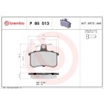 BREMBO Bremsklötze HA P 85 013 BREMBO Bremsklötze HA P 85 013