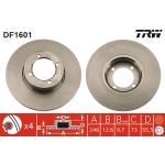 TRW Bremsscheibe DF1601 TRW Bremsscheibe DF1601