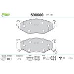 Valeo Bremsbelagsatz 598600 Valeo Bremsbelagsatz 598600