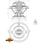 Thermostat, Kühlmittel 725068 Thermostat, Kühlmittel 725068