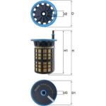 KX 515 MAHLE Kraftstofffilter KX 515, Filtereinsatz, Höhe 164 mm – u. a. für Peugeot Boxer Kasten, Bus, Pritsche/Fahrgestell – OE Nummer 1614085880 - l KX 515 MAHLE Kraftstofffilter KX 515, Filtereinsatz, Höhe 164 mm – u. a. für Peugeot Boxer Kasten, Bus, Pritsche/Fahrgestell – OE Nummer 1614085880 - l
