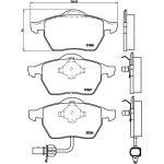BREMBO Bremsklötze VA P 85 060