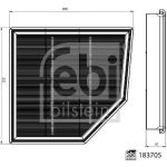 FEBI BILSTEIN Luftfilter 183705 FEBI BILSTEIN Luftfilter 183705