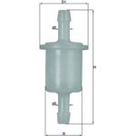 MAHLE Kraftstofffilter KL 26 OF MAHLE Kraftstofffilter KL 26 OF