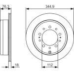 Bosch Bremsscheibe 0 986 479 R32 Bosch Bremsscheibe 0 986 479 R32