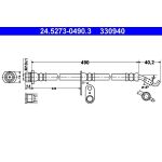 ATE Bremsschlauch 24.5273-0490.3 ATE Bremsschlauch 24.5273-0490.3