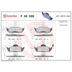 BREMBO Bremsklötze VA P 50 039 BREMBO Bremsklötze VA P 50 039
