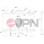 JPN Kühler, Motorkühlung 60C9050-JPN JPN Kühler, Motorkühlung 60C9050-JPN
