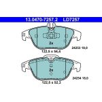 ATE Bremsbelagsatz Mercedes-Benz Hinterachse W204/S204/X204/A207/C207 07- Keramik 13.0470-7257.2 ATE Bremsbelagsatz Mercedes-Benz Hinterachse W204/S204/X204/A207/C207 07- Keramik 13.0470-7257.2