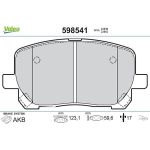 Valeo Bremsbelagsatz 598541 Valeo Bremsbelagsatz 598541