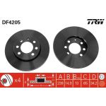 17 481 042 Bremsscheibe VA DF4205 17 481 042 Bremsscheibe VA DF4205