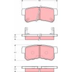 Bremsbelagsatz Hyundai T. Santa F GDB3258 Bremsbelagsatz Hyundai T. Santa F GDB3258