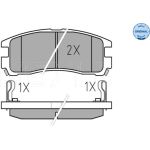 025 217 0615/W MEYLE Bremsbelagsatz Mitsubishi Galant 92- Mit Sensor 025 217 0615/W MEYLE Bremsbelagsatz Mitsubishi Galant 92- Mit Sensor